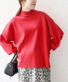 【シップス フォー ウィメン/SHIPS】のSHIPS any 洗濯機可能 ハイネック ボリュームスリーブ ロングリブ ニット プルオーバー レッド|ID: prp329100004736775 ipo3291000000034425766