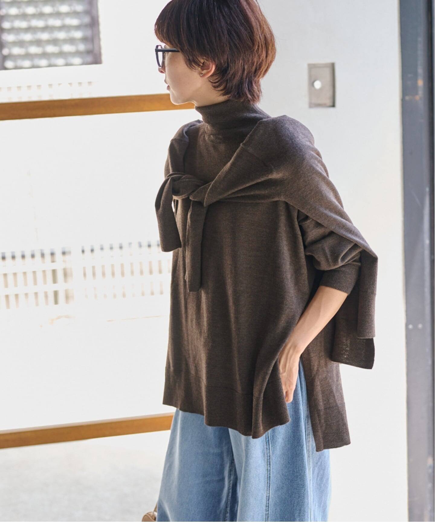 【ジャーナルスタンダード レリューム/JOURNAL STANDARD relume】の《追加2 / 新色》BiellaYarnワイドタートルネック インテリア・キッズ・メンズ・レディースファッション・服の通販 founy(ファニー) 　ファッション　Fashion　レディースファッション　Fashion for Women　トップス・カットソー　Cut & Sew Tops　タートルネック・ハイネックトップス　Turtlenecks & High-Neck Tops　2025年　2025　2025-2026秋冬・A/W　Autumn/Winter 2025–26 AW25–26　インナー　Innerwear　カーディガン　Cardigan, Knitwear　スリット　Slit, Slit Detail　タートルネック　Turtleneck, High Neck　ダウン　Down, Puffer　デニム　Denim, Jeans Material　ロング　Long, Long-Length　ワイド　Wide, Wide Fit　ブラウン|ID: prp329100004736779 ipo3291000000034986047