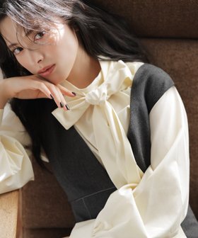 【ナチュラル ビューティー ベーシック/NATURAL BEAUTY BASIC】のハイネックリボンボウブラウス 人気、トレンドファッション・服の通販 founy(ファニー) ファッション Fashion レディースファッション Fashion for Women トップス・カットソー Cut & Sew Tops シャツ・ブラウス・オフィスカジュアル Elegant Blouses & Button-Ups クラシカル Classical, Vintage-Inspired ハイネック High Neck, Mock Neck フロント Front, Front Design |ID:prp329100004736816