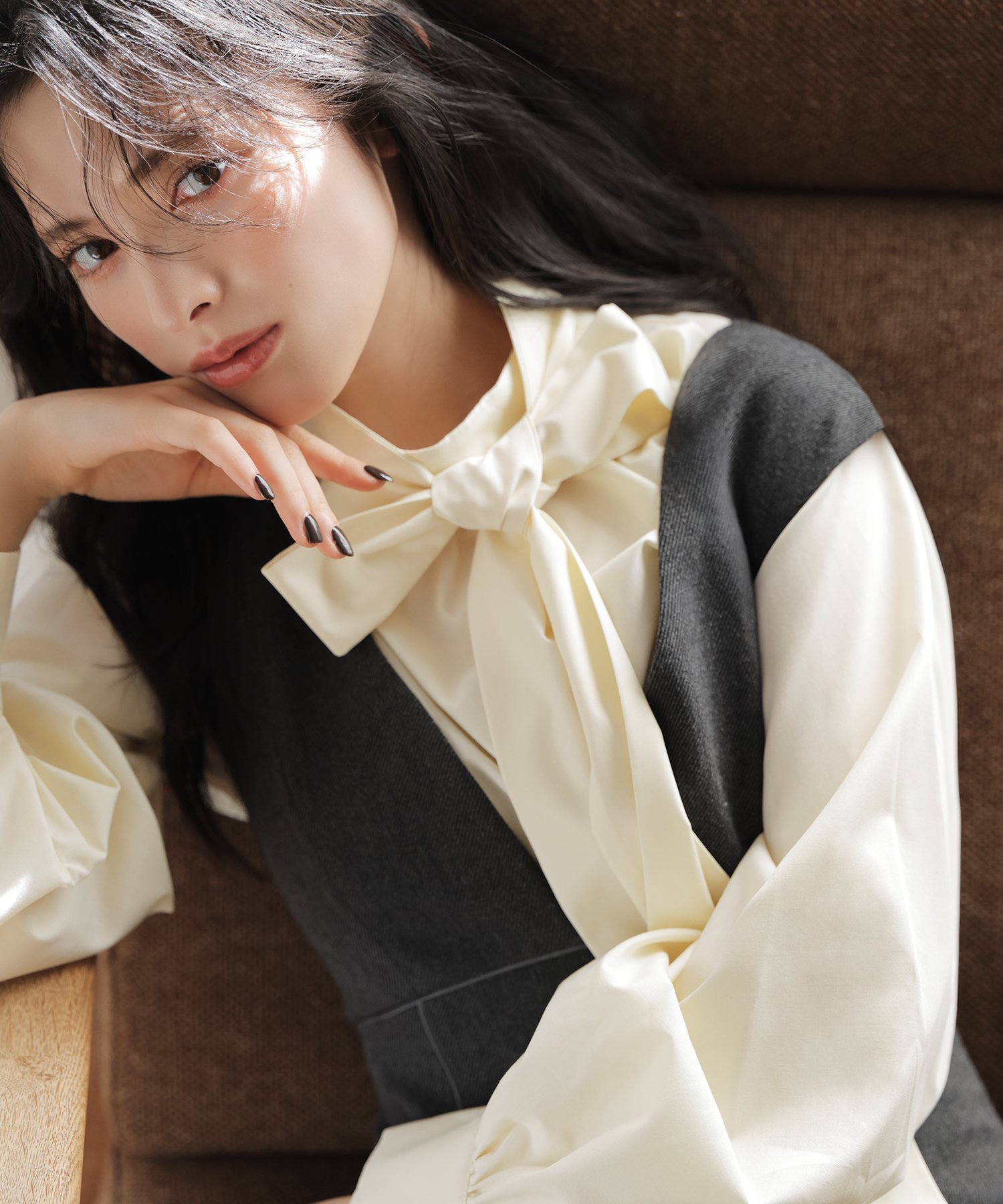 【ナチュラル ビューティー ベーシック/NATURAL BEAUTY BASIC】のハイネックリボンボウブラウス 人気、トレンドファッション・服の通販 founy(ファニー) 　ファッション　Fashion　レディースファッション　Fashion for Women　トップス・カットソー　Cut & Sew Tops　シャツ・ブラウス・オフィスカジュアル　Elegant Blouses & Button-Ups　クラシカル　Classical, Vintage-Inspired　ハイネック　High Neck, Mock Neck　フロント　Front, Front Design　 other-1|ID: prp329100004736816 ipo3291000000034690414