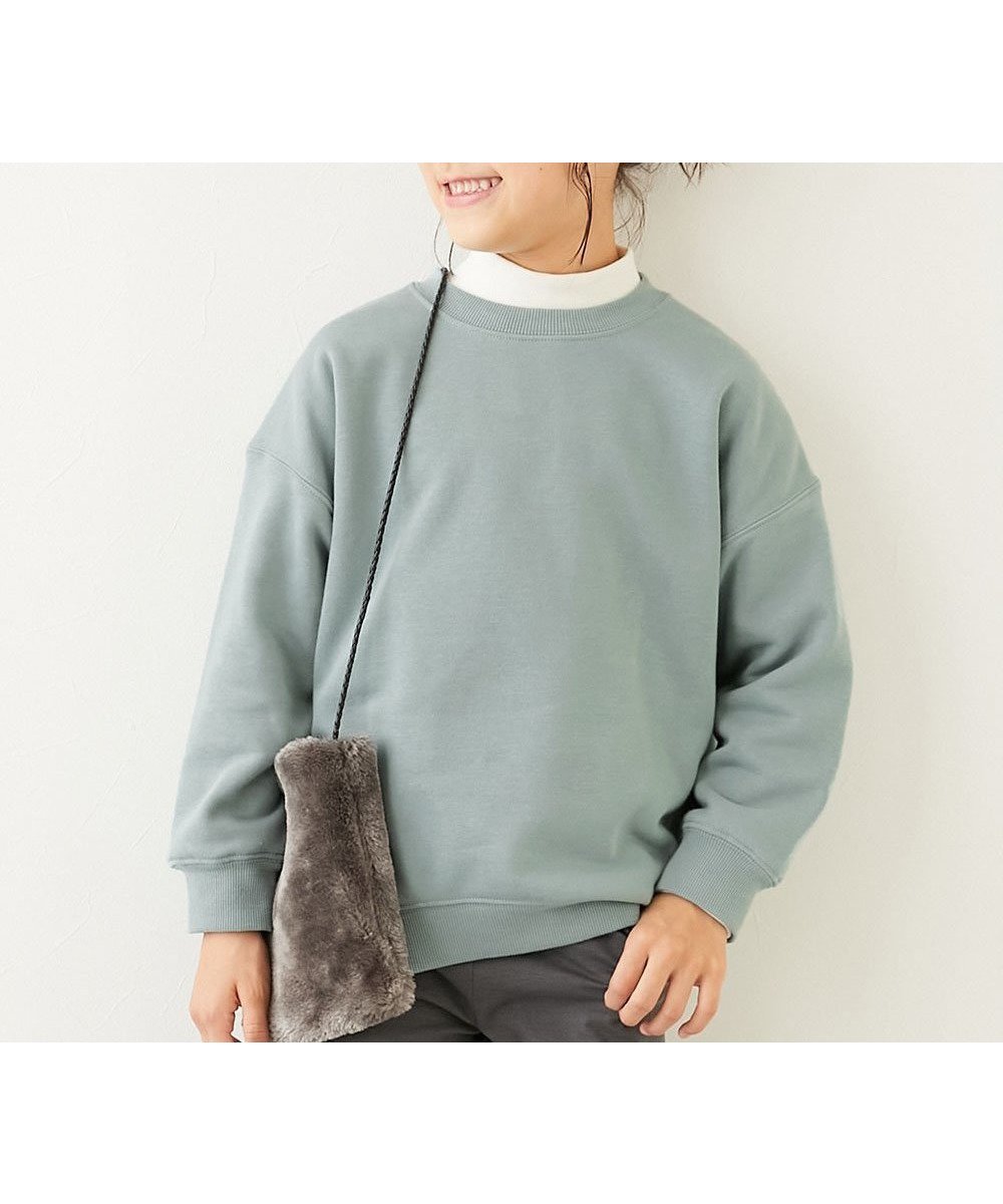 【デビロック/devirock / KIDS】の無地 ゆったりスウェットトレーナー トレーナー トップス 25AW インテリア・キッズ・メンズ・レディースファッション・服の通販 founy(ファニー) 　ファッション　Fashion　キッズファッション　Fashion for Kids　トップス・カットソー　Cut & Sew Tops　シンプル　Simple, Minimal　トレーナー　Sweatshirt, Trainer　フレア　Flare, Flared　無地　Plain, Solid Color　2025年　2025　2025-2026秋冬・A/W　Autumn/Winter 2025–26 AW25–26　ダスティブルー|ID: prp329100004736818 ipo3291000000034216087