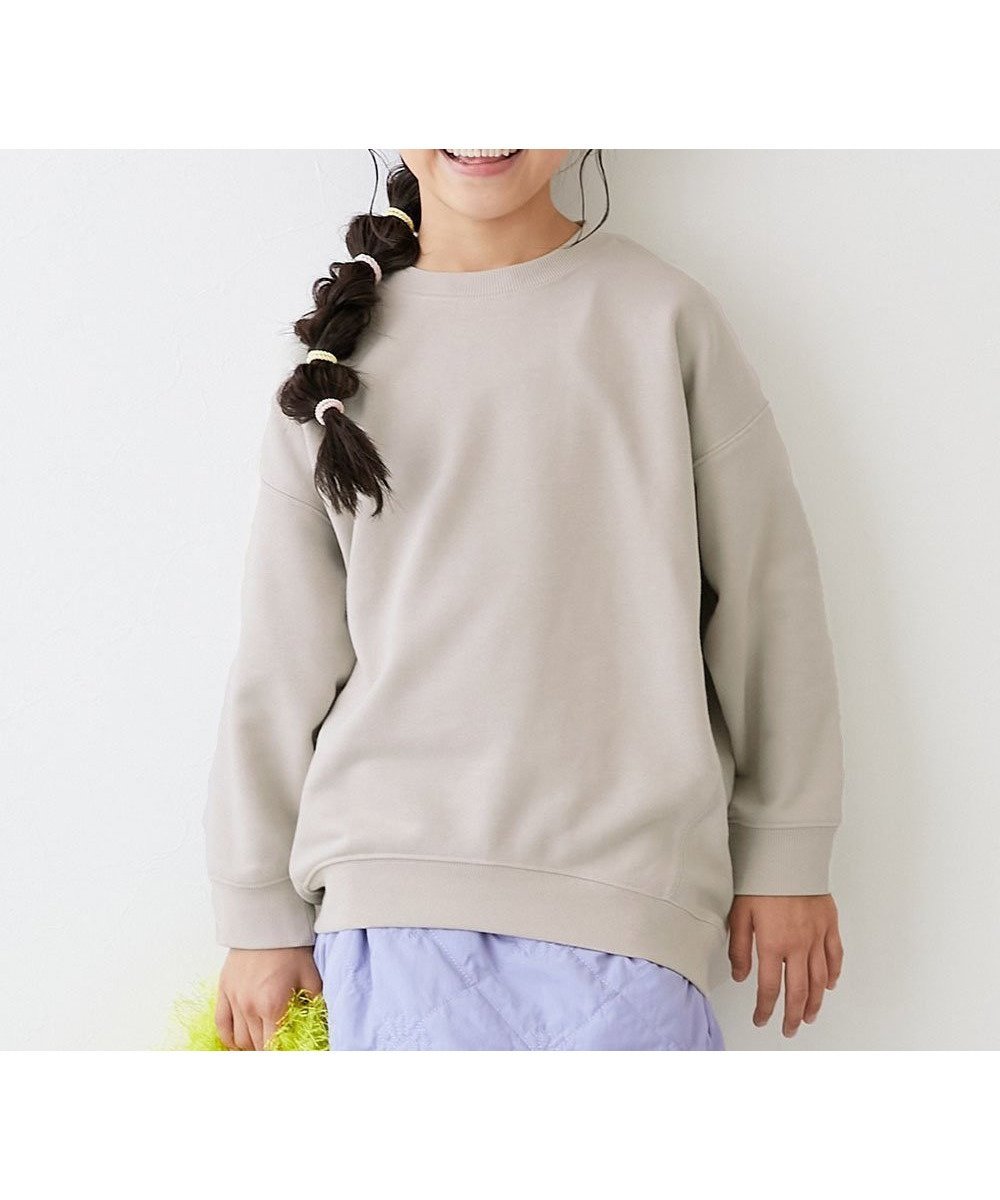 【デビロック/devirock / KIDS】の無地 ゆったりスウェットトレーナー トレーナー トップス 25AW インテリア・キッズ・メンズ・レディースファッション・服の通販 founy(ファニー) 　ファッション　Fashion　キッズファッション　Fashion for Kids　トップス・カットソー　Cut & Sew Tops　シンプル　Simple, Minimal　トレーナー　Sweatshirt, Trainer　フレア　Flare, Flared　無地　Plain, Solid Color　2025年　2025　2025-2026秋冬・A/W　Autumn/Winter 2025–26 AW25–26　Lグレー|ID: prp329100004736818 ipo3291000000034216091