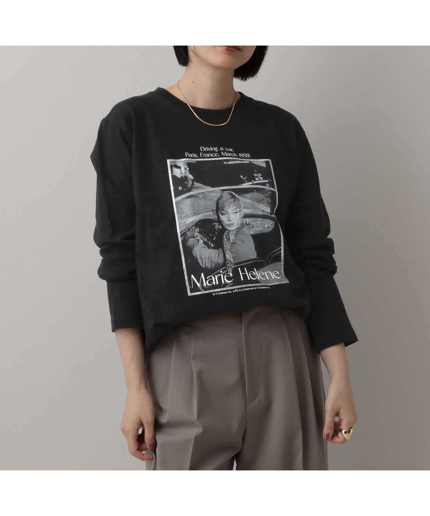 【アパートバイローリーズ/apart by lowrys】の【別注】LIFEアソートフォトロンT インテリア・キッズ・メンズ・レディースファッション・服の通販 founy(ファニー) 　ファッション　Fashion　レディースファッション　Fashion for Women　トップス・カットソー　Cut & Sew Tops　ロングTシャツ・Tシャツ　Longline T-Shirts & Tees　インナー　Innerwear　カットソー　Cut and Sewn Top　カーディガン　Cardigan, Knitwear　ジャケット　Jacket, Outerwear　フランス　France, French　プリント　Print, Printed Pattern　モチーフ　Motif, Design Theme　別注　Limited Edition, Custom Order　秋　Autumn　マリエ09|ID: prp329100004736920 ipo3291000000034235310