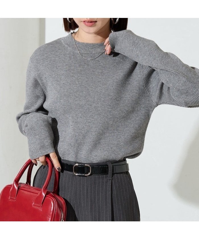 【フリークスストア/FREAK'S STORE】の吸湿発熱 リブ クルーネック ニット プルオーバー【限定展開】 25AW インテリア・キッズ・メンズ・レディースファッション・服の通販 founy(ファニー) 　ファッション　Fashion　レディースファッション　Fashion for Women　トップス・カットソー　Cut & Sew Tops　ニット　Knit Tops & Sweaters　カジュアルプルオーバー・ニットトップス　Pullovers & Knit Tops / Casual Pullovers　2025年　2025　2025-2026秋冬・A/W　Autumn/Winter 2025–26 AW25–26　冬　Winter / This Winter　シンプル　Simple, Minimal　人気　Popular, Best Seller　定番　Standard, Basic Item　A/W・秋冬　Autumn/Winter　グレー|ID: prp329100004736979 ipo3291000000035048234