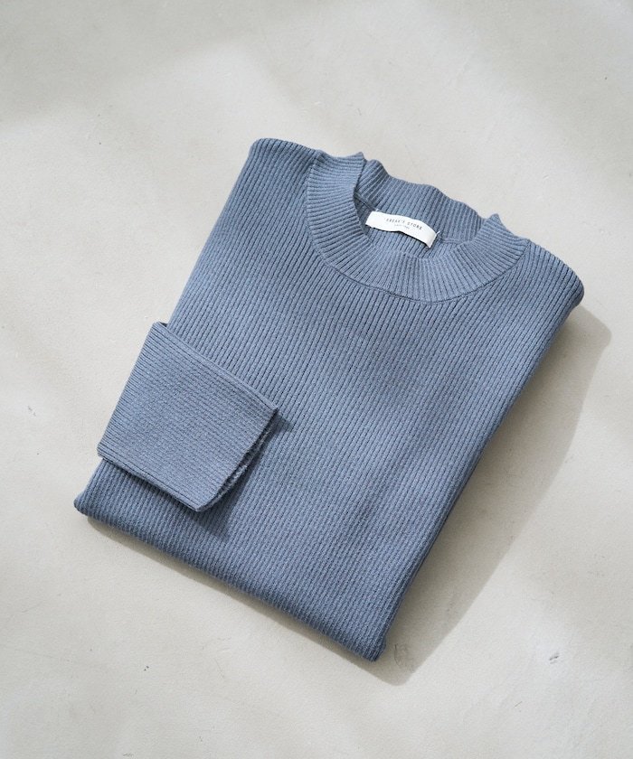 【フリークスストア/FREAK'S STORE】の吸湿発熱 リブ クルーネック ニット プルオーバー【限定展開】 25AW インテリア・キッズ・メンズ・レディースファッション・服の通販 founy(ファニー) 　ファッション　Fashion　レディースファッション　Fashion for Women　トップス・カットソー　Cut & Sew Tops　ニット　Knit Tops & Sweaters　カジュアルプルオーバー・ニットトップス　Pullovers & Knit Tops / Casual Pullovers　2025年　2025　2025-2026秋冬・A/W　Autumn/Winter 2025–26 AW25–26　冬　Winter / This Winter　シンプル　Simple, Minimal　人気　Popular, Best Seller　定番　Standard, Basic Item　A/W・秋冬　Autumn/Winter　ブルー|ID: prp329100004736979 ipo3291000000035048241