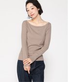 【バナナリパブリック ファクトリーストア/BANANA REPUBLIC FACTORY STORE】のBANANA REPUBLIC FACTORY STORE リブ ボートネック トップ 人気、トレンドファッション・服の通販 founy(ファニー) ファッション Fashion レディースファッション Fashion for Women ベーシック Basic, Essential thumbnail MOCHA_LATTE|ID: prp329100004737020 ipo3291000000034217177