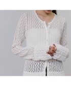 【アダム エ ロペ/ADAM ET ROPE'】の【WEB限定】レースジャージーカーディガン ホワイト(10)|ID: prp329100004737082 ipo3291000000034217495