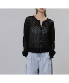 【アダム エ ロペ/ADAM ET ROPE'】の【WEB限定】レースジャージーカーディガン ブラック(01)|ID: prp329100004737082 ipo3291000000034217496
