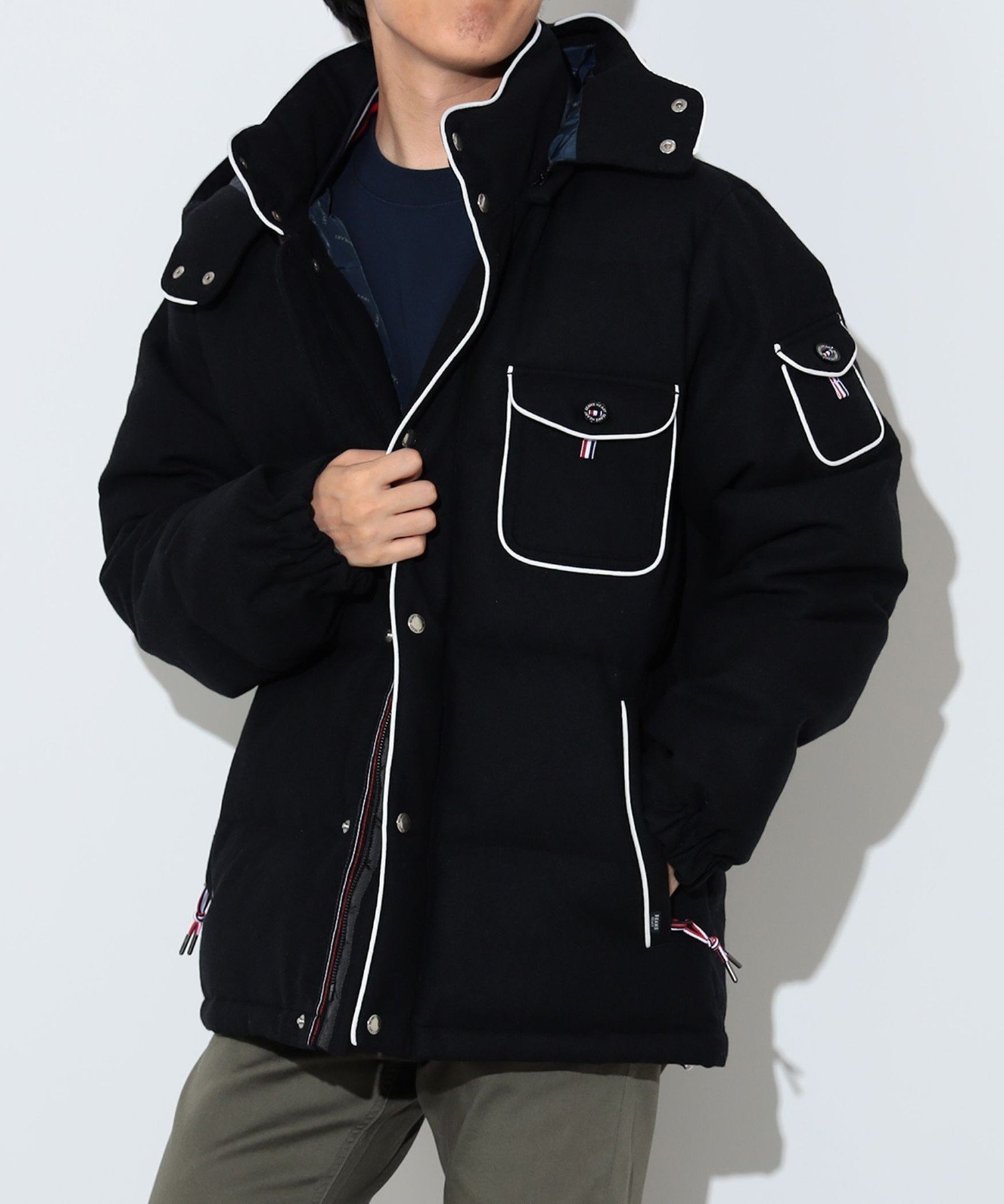 【ビームス/BEAMS / MEN】のウールツイル ダウン インテリア・キッズ・メンズ・レディースファッション・服の通販 founy(ファニー) 　ファッション　Fashion　メンズファッション　Fashion for Men　シンプル　Simple, Minimal　ダウン　Down, Puffer　バランス　Balance, Style Balance　パイピング　Piping, Trim Design　フィット　Fit, Slim Fit　フェザー　Feather, Feather Detail　レギュラー　Regular, Standard Fit　ビジネス 仕事 通勤　Business / Work / Commuting　NAVY|ID: prp329100004737214 ipo3291000000034459500