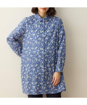 【デコイ/DECOY Since1981】のリバティプリントチュニックブラウス 人気、トレンドファッション・服の通販 founy(ファニー) ファッション Fashion レディースファッション Fashion for Women トップス・カットソー Cut & Sew Tops シャツ・ブラウス・オフィスカジュアル Elegant Blouses & Button-Ups おすすめ Recommended / Our Picks チュニック Tunic, Long Top デニム Denim, Jeans Material フラワー Flower, Floral レギュラー Regular, Standard Fit |ID:prp329100004737249