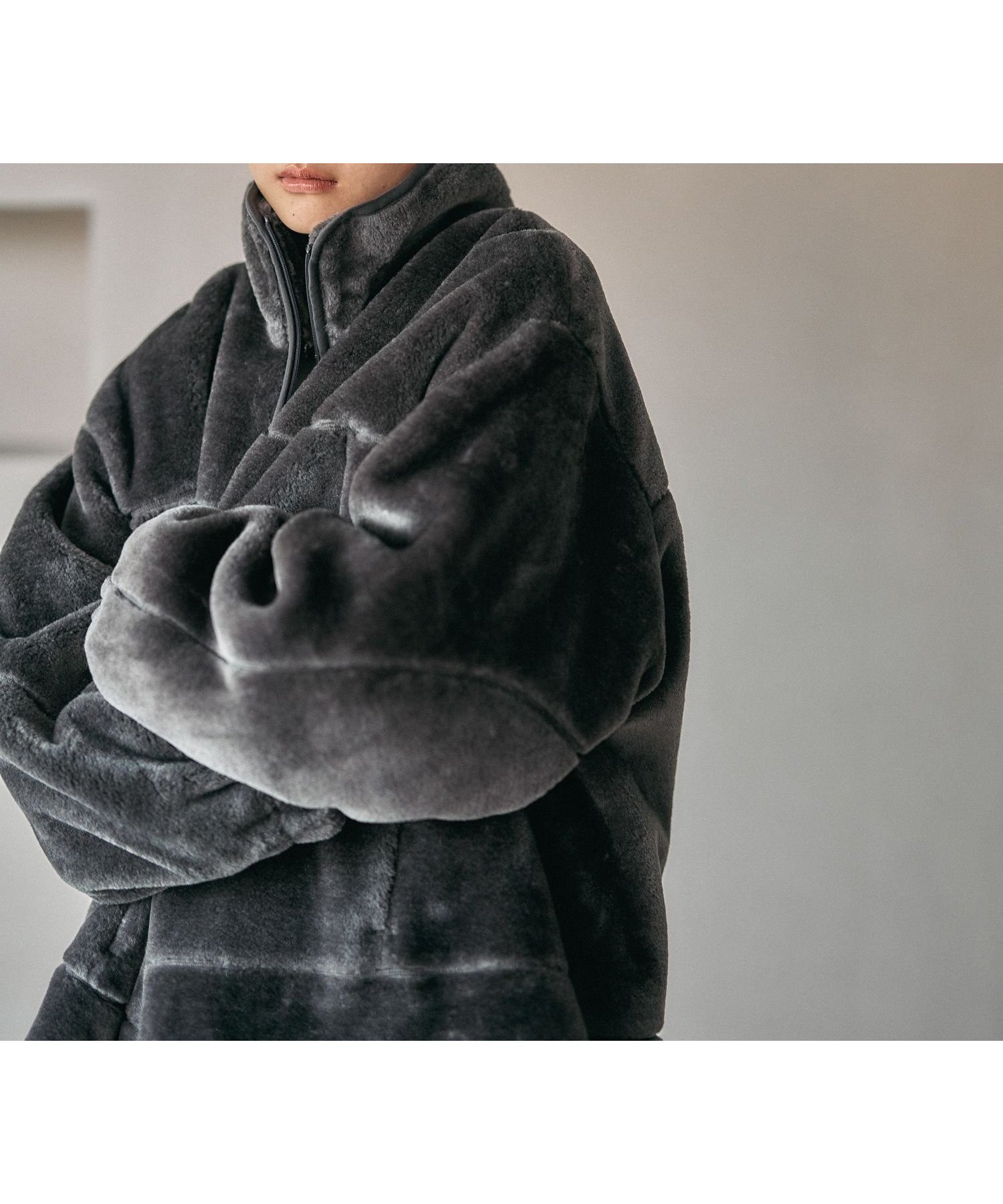 【レプシィム ローリーズファーム/LEPSIM LOWRYS FARM】のドロストマイクロファーブルゾン インテリア・キッズ・メンズ・レディースファッション・服の通販 founy(ファニー) 　ファッション　Fashion　レディースファッション　Fashion for Women　アウター　Coat / Outerwear Collection　ブルゾンジャケット・スポーティアウター　Blouson Jackets　おすすめ　Recommended / Our Picks　チェック　Check, Plaid, Tartan　フレア　Flare, Flared　ブルゾン　Blouson, Bomber Jacket　チャコール18|ID: prp329100004737283 ipo3291000000034945677