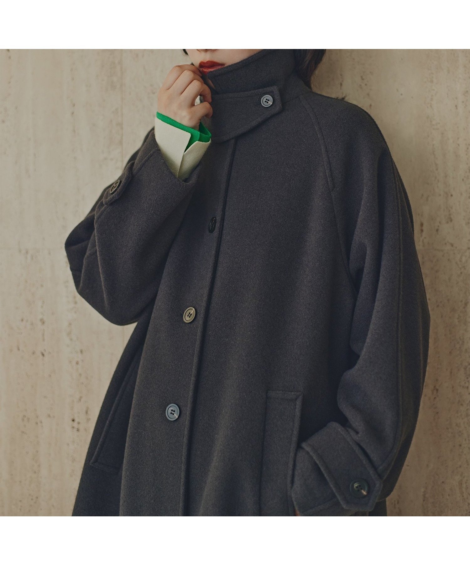 【エヌ ナチュラルビューティーベーシック/N.Natural Beauty basic】のステンカラーロングコート 人気、トレンドファッション・服の通販 founy(ファニー) 　ファッション　Fashion　レディースファッション　Fashion for Women　アウター　Coat / Outerwear Collection　コート・ロングコート・ピーコート　Long Coats, Peacoats & More　インナー　Innerwear　ハイネック　High Neck, Mock Neck　パーカー　Hoodie, Parka　 other-1|ID: prp329100004737299 ipo3291000000034509979