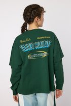 【ロデオクラウンズワイドボウル/RODEO CROWNS WIDE BOWL】のVintageフェイクレイヤードロングスリーブTシャツ 人気、トレンドファッション・服の通販 founy(ファニー) ファッション Fashion レディースファッション Fashion for Women トップス・カットソー Cut & Sew Tops シャツ・ブラウス・オフィスカジュアル Elegant Blouses & Button-Ups ロングTシャツ・Tシャツ Longline T-Shirts & Tees おすすめ Recommended / Our Picks カーゴパンツ Cargo Pants, Utility Pants クラッシュ Distressed, Crashed Style デニム Denim, Jeans Material プリント Print, Printed Pattern thumbnail D/GRN3|ID: prp329100004737313 ipo3291000000034441964