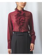【ナラ カミーチェ/NARACAMICIE】のドットジャガードフリル長袖ブラウス 人気、トレンドファッション・服の通販 founy(ファニー) ファッション Fashion レディースファッション Fashion for Women トップス・カットソー Cut & Sew Tops シャツ・ブラウス・オフィスカジュアル Elegant Blouses & Button-Ups おすすめ Recommended / Our Picks シアー Sheer, See-Through ジャケット Jacket, Outerwear ストレッチ Stretch, Stretchy Fabric トレンド Trend, Trending Now ドレス Dress, One-Piece フリル Frill, Ruffle ラグジュアリー Luxury, Elegant 定番 Standard, Basic Item 長袖 Long Sleeve, Full Sleeve thumbnail ボルドー|ID: prp329100004737365 ipo3291000000034279633