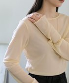 【セレクトモカ/SELECT MOCA】のクルーネックシアープルオーバー ライトベージュ-01|ID: prp329100004737367 ipo3291000000034247564