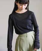【セレクトモカ/SELECT MOCA】のクルーネックシアープルオーバー ブラック-04|ID: prp329100004737367 ipo3291000000034247575