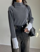 【リエディ/Re:EDIT】の配色切り替えメロープリーツハイネックトップス 人気、トレンドファッション・服の通販 founy(ファニー) ファッション Fashion レディースファッション Fashion for Women トップス・カットソー Cut & Sew Tops インナー Innerwear シンプル Simple, Minimal ハイネック High Neck, Mock Neck ビスチェ Bustier, Corset Top プリーツ Pleats, Pleated ベスト Vest, Waistcoat 無地 Plain, Solid Color thumbnail チャコール×グレー|ID: prp329100004737373 ipo3291000000034518295