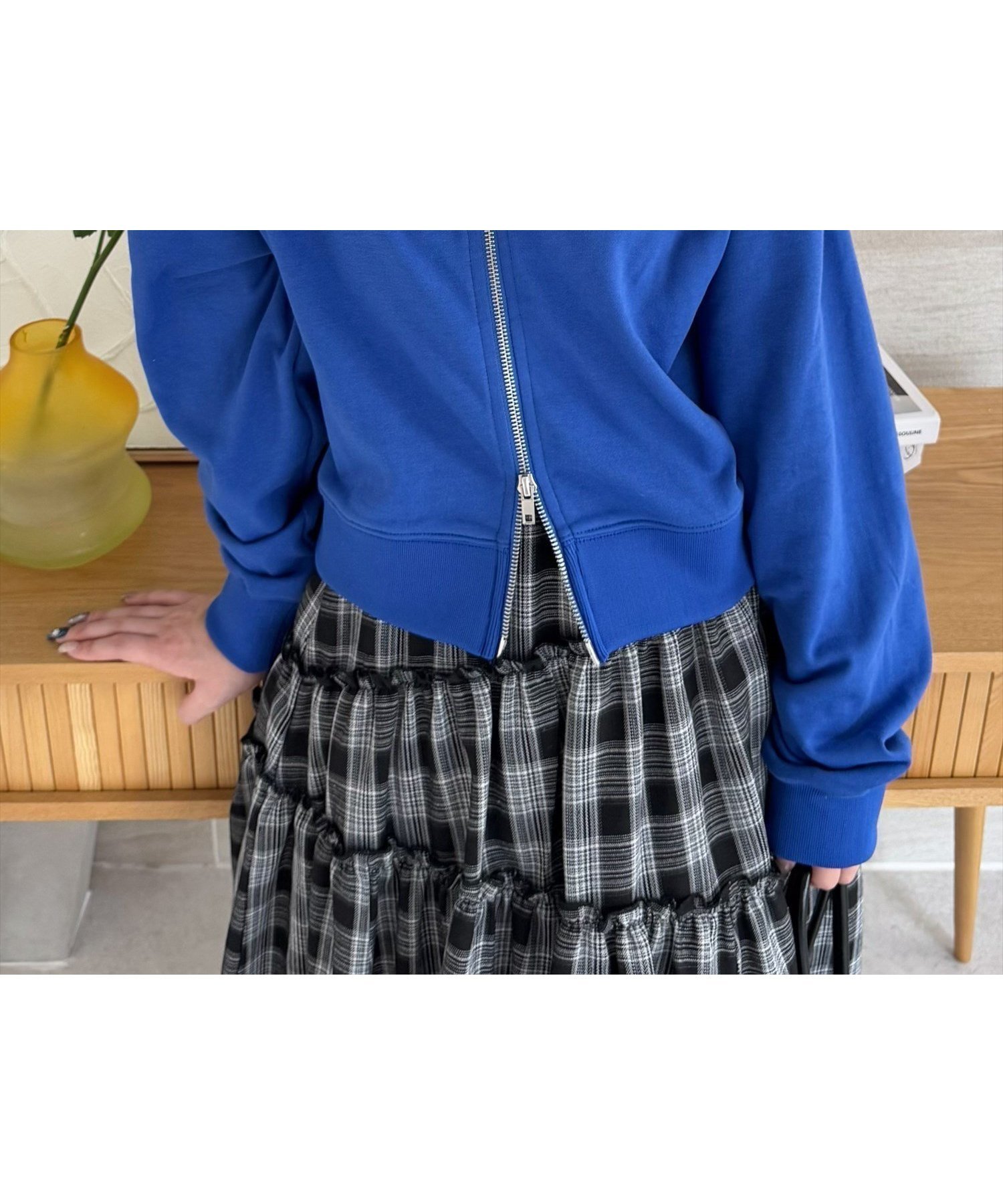 【クリア/clear】のダブルジップカットソートップス インテリア・キッズ・メンズ・レディースファッション・服の通販 founy(ファニー) 　ファッション　Fashion　レディースファッション　Fashion for Women　トップス・カットソー　Cut & Sew Tops　カットソー・ベーシックTシャツ　Cut-and-Sewn Tops / Stretch Tees & Basics　インナー　Innerwear　シンプル　Simple, Minimal　ジップ　Zip, Zipper　ベーシック　Basic, Essential　BL|ID: prp329100004737382 ipo3291000000034219027