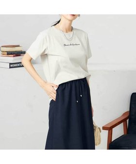 【アー ヴェー ヴェー/a.v.v】の【コットン100%】ハンドレター調ロゴTシャツ 人気、トレンドファッション・服の通販 founy(ファニー) ファッション Fashion レディースファッション Fashion for Women トップス・カットソー Cut & Sew Tops シャツ・ブラウス・オフィスカジュアル Elegant Blouses & Button-Ups ロングTシャツ・Tシャツ Longline T-Shirts & Tees コンパクト Compact, Small Size シンプル Simple, Minimal 定番 Standard, Basic Item ハンド Hand, Handmade 再入荷 Restock / Back in Stock おすすめ Recommended / Our Picks |ID:prp329100004737391