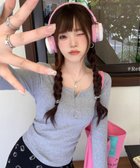 【ディアベル/DIAVEL】のベーシック丸首ロングTシャツ 人気、トレンドファッション・服の通販 founy(ファニー) ファッション Fashion レディースファッション Fashion for Women トップス・カットソー Cut & Sew Tops シャツ・ブラウス・オフィスカジュアル Elegant Blouses & Button-Ups ロングTシャツ・Tシャツ Longline T-Shirts & Tees ベーシック Basic, Essential ロング Long, Long-Length 再入荷 Restock / Back in Stock thumbnail グレー|ID: prp329100004737396 ipo3291000000034246613