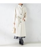 【アー ヴェー ヴェー/a.v.v】の【2WAY】折り返しラペルロングコート アイボリー|ID: prp329100004737825 ipo3291000000034400248