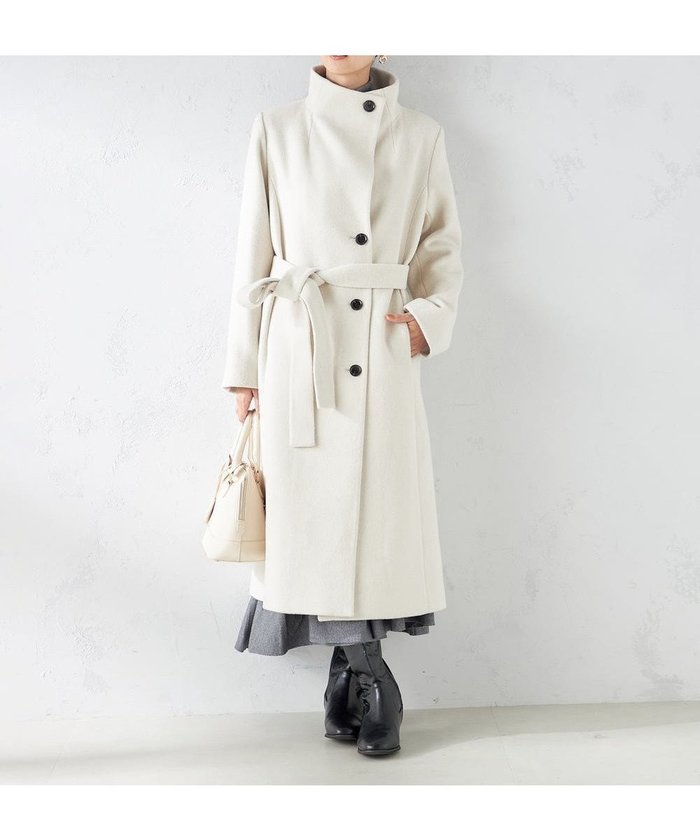 【アー ヴェー ヴェー/a.v.v】の【2WAY】折り返しラペルロングコート インテリア・キッズ・メンズ・レディースファッション・服の通販 founy(ファニー) https://founy.com/ ファッション Fashion レディースファッション Fashion for Women アウター Coat / Outerwear Collection コート・ロングコート・ピーコート Long Coats, Peacoats & More スタンド Stand Collar, Upright Stand ストライプ Stripe, Striped Pattern デニム Denim, Jeans Material なめらか Smooth, Silky Texture 無地 Plain, Solid Color ロング Long, Long-Length 再入荷 Restock / Back in Stock おすすめ Recommended / Our Picks エレガント 上品 Elegant ビジネス 仕事 通勤 Business / Work / Commuting |ID: prp329100004737825 ipo3291000000034497824