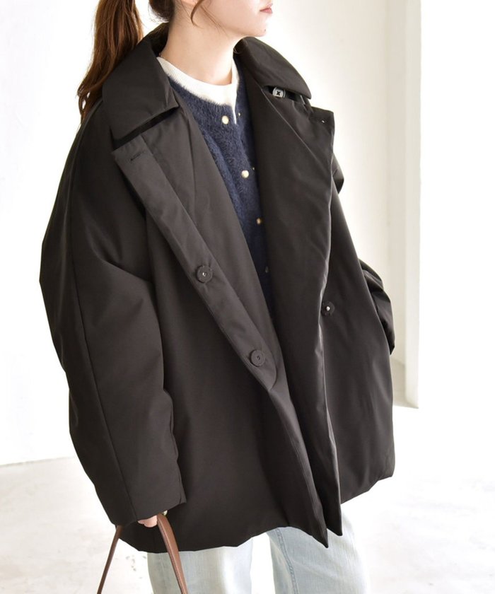 【シップス フォー ウィメン/SHIPS】のquaranciel 撥水加工 中綿 テーラード ミドル Wボタン ジャケット コート インテリア・キッズ・メンズ・レディースファッション・服の通販 founy(ファニー) https://founy.com/ ファッション Fashion レディースファッション Fashion for Women アウター Coat / Outerwear Collection コート・ロングコート・ピーコート Long Coats, Peacoats & More レディースジャケット・軽アウター Jackets 軽量 Lightweight, Ultra Light ジャケット Jacket, Outerwear ダブル Double, Double-Breasted テーラード Tailored, Tailored Fit デニム Denim, Jeans Material ブルゾン Blouson, Bomber Jacket ボトム Bottoms, Lower Wear ポケット Pocket, Pocket Detail ミドル Middle Length, Mid Height ロング Long, Long-Length 2025年 2025 2025-2026秋冬・A/W Autumn/Winter 2025–26 AW25–26 |ID: prp329100004737860 ipo3291000000034436823