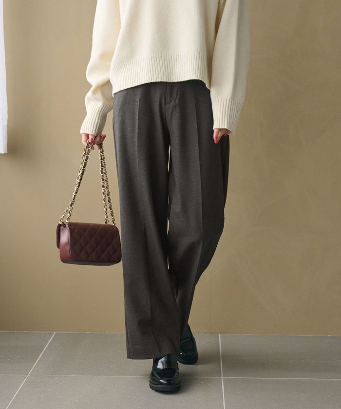 【ビューティ&ユース ユナイテッドアローズ/BEAUTY&YOUTH / UNITED ARROWS】の裏起毛バックゴム ストレートパンツ ウォッシャブル インテリア・キッズ・メンズ・レディースファッション・服の通販 founy(ファニー) https://founy.com/ ファッション Fashion レディースファッション Fashion for Women パンツ Pants & Trousers バッグ Bags ウォッシャブル Machine Washable シンプル Simple, Minimal ジャケット Jacket, Outerwear スウェット / スエット Sweatshirt, Sweatwear ストレート Straight, Straight Cut センター Center, Center Line 定番 Standard, Basic Item フロント Front, Front Design |ID: prp329100004737925 ipo3291000000034527972