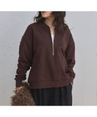 【ドゥ アルシーヴ/Doux archives】のUSコットンハーフZIPプルオーバー 人気、トレンドファッション・服の通販 founy(ファニー) ファッション Fashion レディースファッション Fashion for Women トップス・カットソー Cut & Sew Tops カジュアルプルオーバー・ニットトップス Pullovers & Knit Tops / Casual Pullovers インナー Innerwear シンプル Simple, Minimal スウェット / スエット Sweatshirt, Sweatwear スキッパー Skipper, Open Collar 人気 Popular, Best Seller ハーフ Half, Half-Length thumbnail BROWN|ID: prp329100004737935 ipo3291000000034533294