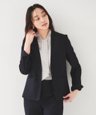 【アンタイトル/UNTITLED】の【セットアップ可能】リネンライク カラーレスジャケット ネイビー|ID: prp329100004737937 ipo3291000000034537873