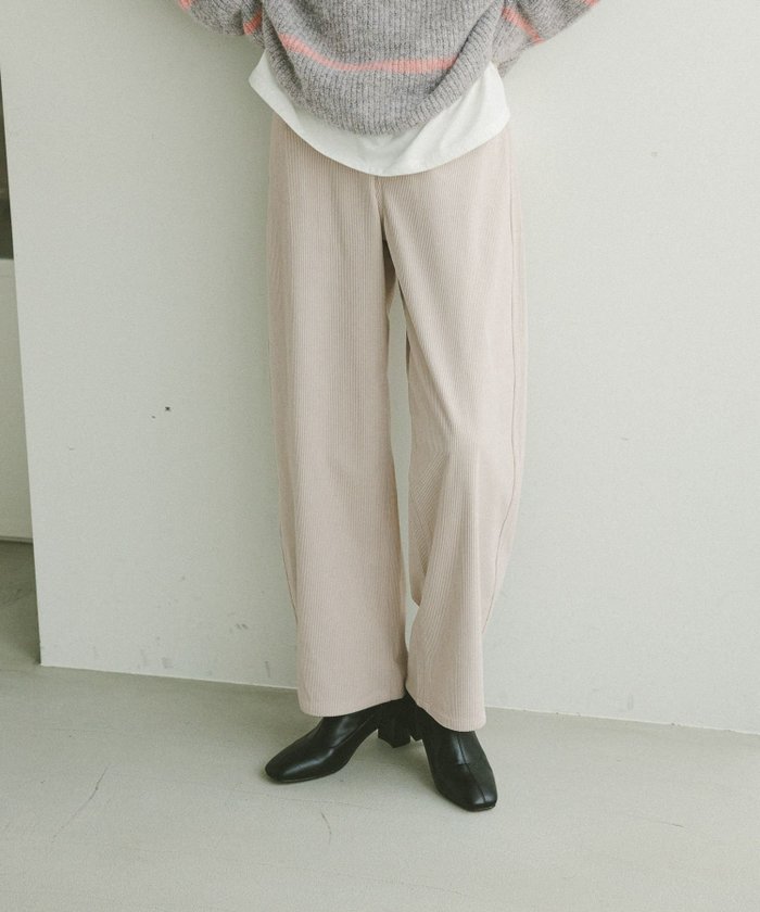 【グローバルワーク/GLOBAL WORK】のイージーケアコーデュロイワイドパンツ/575182 インテリア・キッズ・メンズ・レディースファッション・服の通販 founy(ファニー) https://founy.com/ ファッション Fashion レディースファッション Fashion for Women パンツ Pants & Trousers おすすめ Recommended / Our Picks コーデュロイ Corduroy, Cord Fabric ジャケット Jacket, Outerwear ストレッチ Stretch, Stretchy Fabric トレンド Trend, Trending Now フェミニン Feminine, Girly フロント Front, Front Design ラッフル Ruffle, Frill レース Lace, Lace Fabric 楽ちん Easy Fit, Comfortable |ID: prp329100004737952 ipo3291000000034453549