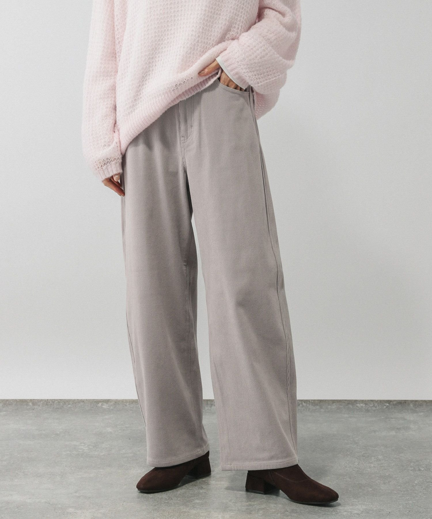 【グローバルワーク/GLOBAL WORK】のイージーケアコーデュロイワイドパンツ/575182 インテリア・キッズ・メンズ・レディースファッション・服の通販 founy(ファニー) ファッション Fashion レディースファッション Fashion for Women パンツ Pants & Trousers おすすめ Recommended / Our Picks コーデュロイ Corduroy, Cord Fabric ジャケット Jacket, Outerwear ストレッチ Stretch, Stretchy Fabric トレンド Trend, Trending Now フェミニン Feminine, Girly フロント Front, Front Design ラッフル Ruffle, Frill レース Lace, Lace Fabric 楽ちん Easy Fit, Comfortable グレー12|ID: prp329100004737952 ipo3291000000034453551