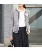 【アー ヴェー ヴェー/a.v.v】のストレッチツイードノーカラージャケット ダークグレー|ID: prp329100004737962 ipo3291000000034559416