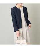 【アー ヴェー ヴェー/a.v.v】のストレッチツイードノーカラージャケット ネイビー|ID: prp329100004737962 ipo3291000000034559418