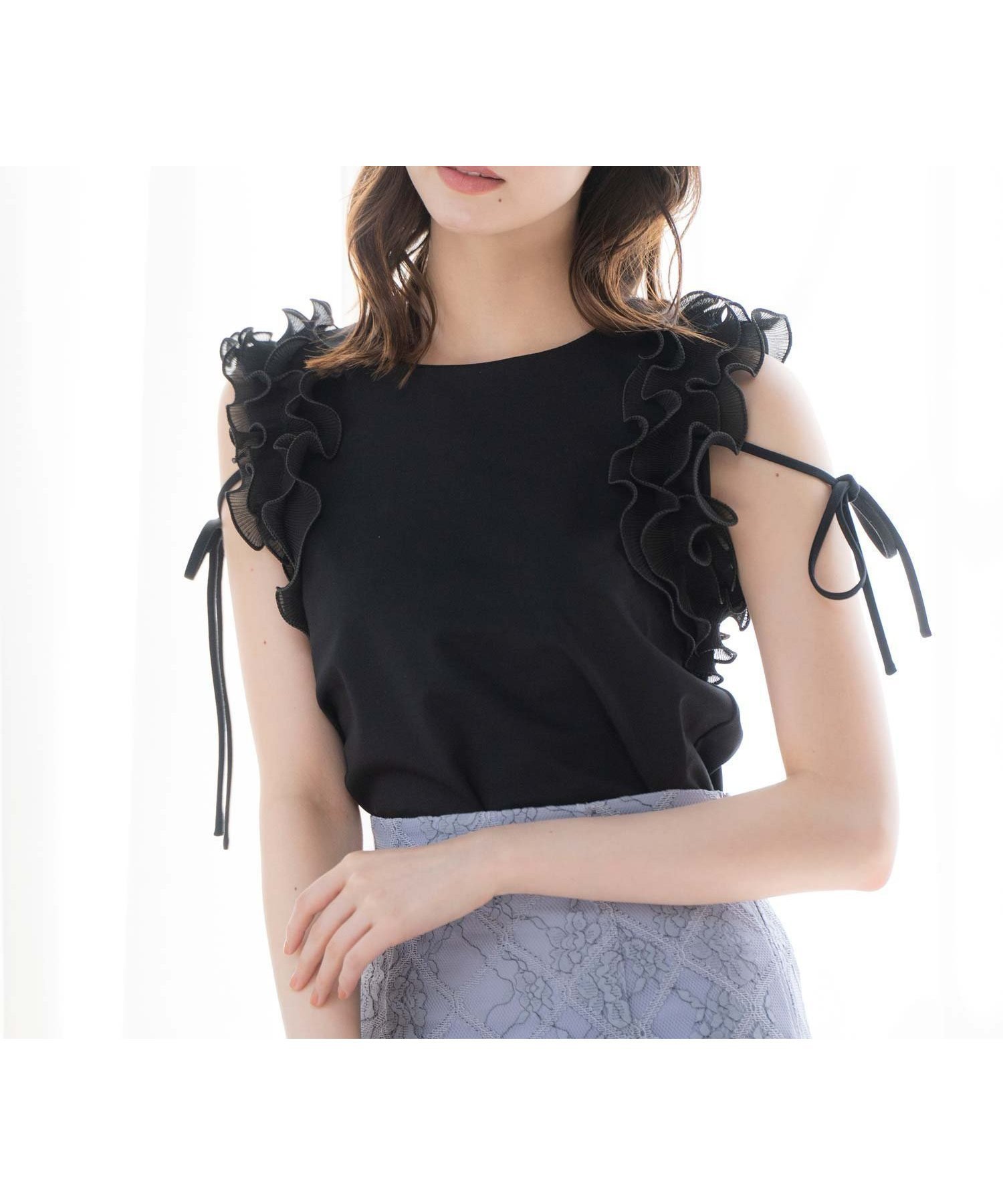 【ノエラ/Noela】のショルダーフリルカットソー 人気、トレンドファッション・服の通販 founy(ファニー) 　ファッション　Fashion　レディースファッション　Fashion for Women　トップス・カットソー　Cut & Sew Tops　カットソー・ベーシックTシャツ　Cut-and-Sewn Tops / Stretch Tees & Basics　おすすめ　Recommended / Our Picks　カットソー　Cut and Sewn Top　フリル　Frill, Ruffle　プリーツ　Pleats, Pleated　ポケット　Pocket, Pocket Detail　ワイド　Wide, Wide Fit　 other-1|ID: prp329100004738003 ipo3291000000034435197