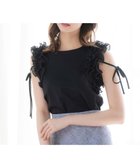 【ノエラ/Noela】のショルダーフリルカットソー ブラック|ID: prp329100004738003 ipo3291000000034435198