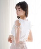 【ノエラ/Noela】のショルダーフリルカットソー オフホワイト|ID: prp329100004738003 ipo3291000000034435199