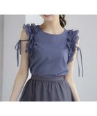 【ノエラ/Noela】のショルダーフリルカットソー ブルー|ID: prp329100004738003 ipo3291000000034435201