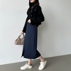 【ココモモ/COCOMOMO】の裏起毛あり/なしタイプ タイト ナロースカート ロング丈 ストレッチ スカート 人気、トレンドファッション・服の通販 founy(ファニー) ファッション Fashion レディースファッション Fashion for Women スカート Skirts シンプル Simple, Minimal ストレッチ Stretch, Stretchy Fabric ストレート Straight, Straight Cut スマホ Smartphone, Mobile Device スリット Slit, Slit Detail タイトスカート Pencil Skirt, Tight Skirt フロント Front, Front Design ポケット Pocket, Pocket Detail ロング Long, Long-Length thumbnail 裏起毛・ネイビー|ID: prp329100004738007 ipo3291000000034223913