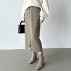 【ココモモ/COCOMOMO】の裏起毛あり/なしタイプ タイト ナロースカート ロング丈 ストレッチ スカート 裏起毛・モカ|ID: prp329100004738007 ipo3291000000034577713