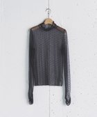 【ドゥ アルシーヴ/Doux archives】のドットチュールハイネックプルオーバー 人気、トレンドファッション・服の通販 founy(ファニー) ファッション Fashion レディースファッション Fashion for Women トップス・カットソー Cut & Sew Tops カジュアルプルオーバー・ニットトップス Pullovers & Knit Tops / Casual Pullovers シアー Sheer, See-Through チュール Tulip, Tulip Motif ドット Polka Dot, Dot Pattern フィット Fit, Slim Fit thumbnail BLACK|ID: prp329100004738049 ipo3291000000034578641
