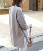 【アンドミー/andme】のUSA コットン 長袖 オーバーサイズ 裾ラウンド Tシャツ ベージュ|ID: prp329100004738071 ipo3291000000034801280