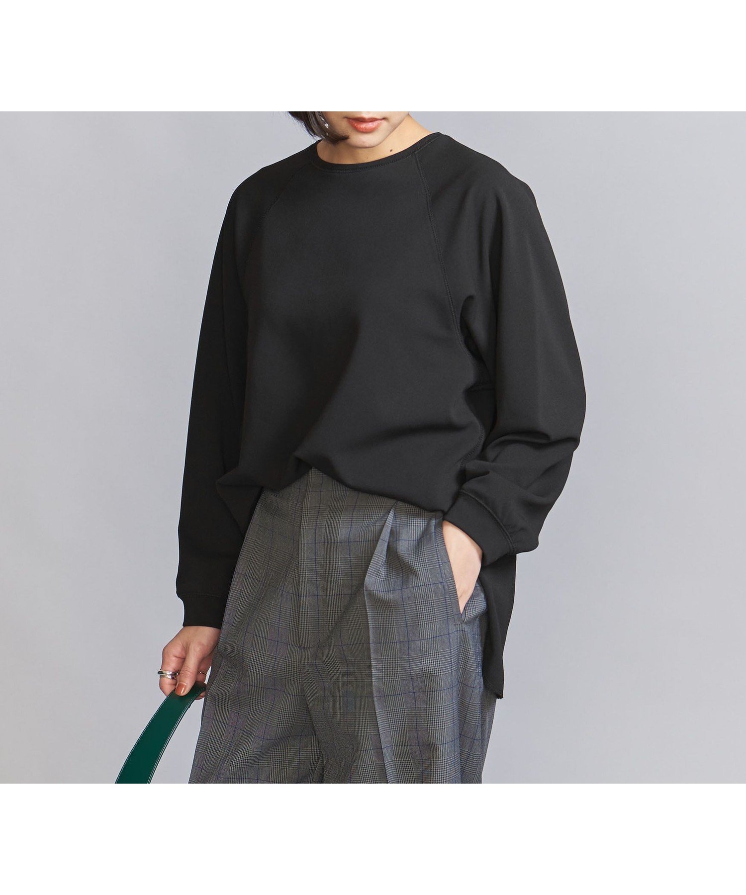 【ユナイテッドアローズ/UNITED ARROWS】のドルマンスリーブ カットソー インテリア・キッズ・メンズ・レディースファッション・服の通販 founy(ファニー) 　ファッション　Fashion　レディースファッション　Fashion for Women　トップス・カットソー　Cut & Sew Tops　カットソー・ベーシックTシャツ　Cut-and-Sewn Tops / Stretch Tees & Basics　カットソー　Cut and Sewn Top　シンプル　Simple, Minimal　ジョーゼット　Georgette, Semi-Sheer Fabric　スラックス　Slacks, Dress Pants　スリット　Slit, Slit Detail　センター　Center, Center Line　デニム　Denim, Jeans Material　定番　Standard, Basic Item　フレア　Flare, Flared　ボトム　Bottoms, Lower Wear　リラックス　Relax, Relaxed Fit　アウトレット　Outlet / Clearance　おすすめ　Recommended / Our Picks　エレガント 上品　Elegant　BLACK|ID: prp329100004738101 ipo3291000000034407649