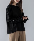 【ラジュール/Lajour】のフリルスリーブトップス ブラック|ID: prp329100004738150 ipo3291000000034224879