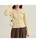 【フリークスストア/FREAK'S STORE】のカットリブ 2WAYコンパクトカーディガン 25AW マスタード|ID: prp329100004738166 ipo3291000000034224953