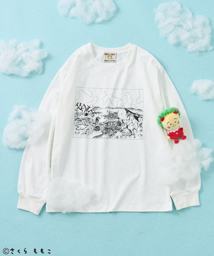 【フリークスストア/FREAK'S STORE】のCOJI-COJI あざらしヶ丘 プリントロンT 25AW 人気、トレンドファッション・服の通販 founy(ファニー) 　ファッション　Fashion　レディースファッション　Fashion for Women　トップス・カットソー　Cut & Sew Tops　ロングTシャツ・Tシャツ　Longline T-Shirts & Tees　2025年　2025　2025-2026秋冬・A/W　Autumn/Winter 2025–26 AW25–26　冬　Winter / This Winter　キャラクター　Character, Licensed Characters　スペシャル　Special, Limited Edition　プリント　Print, Printed Pattern　メンズ　Men's, Menswear　モノトーン　Monotone, Black and White　A/W・秋冬　Autumn/Winter　 other-1|ID: prp329100004738168 ipo3291000000034996033
