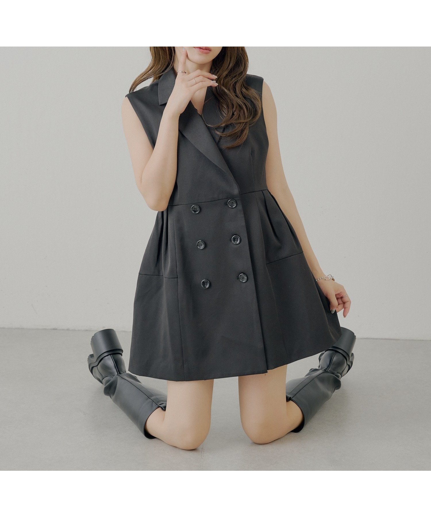 【パルグループ/PAL GROUP】の【Chico】ボンディングボリュームフレアスーツミニワンピース 人気、トレンドファッション・服の通販 founy(ファニー)  ファッション Fashion レディースファッション Fashion for Women ワンピース Dresses 秋 Autumn 鹿児島 Kagoshima, Kagoshima Made トレンド Trend, Trending Now フォーマル Formal, Dressy ワンポイント One Point, Statement Accent 冬 Winter / This Winter エレガント 上品 Elegant  other-1|ID: prp329100004738169 ipo3291000000034380961