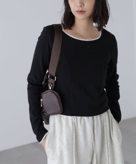 【フリーズマート/FREE'S MART】のコンパクトフリルカットソー 人気、トレンドファッション・服の通販 founy(ファニー) ファッション Fashion レディースファッション Fashion for Women トップス・カットソー Cut & Sew Tops カットソー・ベーシックTシャツ Cut-and-Sewn Tops / Stretch Tees & Basics おすすめ Recommended / Our Picks カーディガン Cardigan, Knitwear コンパクト Compact, Small Size ショート Short, Short Length シンプル Simple, Minimal トレンド Trend, Trending Now リボン Ribbon, Bow レース Lace, Lace Fabric 今季 This Season, Current Season 春 Spring A/W・秋冬 Autumn/Winter |ID:prp329100004738178