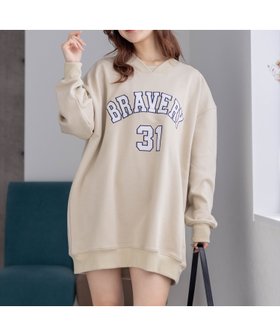 【クリア/clear】のワッペンロゴVネックオーバースウェットワンピース 人気、トレンドファッション・服の通販 founy(ファニー) ファッション Fashion レディースファッション Fashion for Women ワンピース Dresses キャップ Cap, Baseball Cap スニーカー Sneakers, Trainers |ID:prp329100004738190