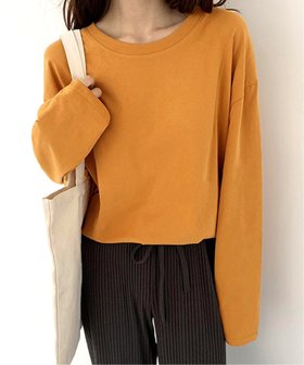 【アミュレット/Amulet】の【Dewlily】オーバーサイズロングTシャツ 人気、トレンドファッション・服の通販 founy(ファニー) ファッション Fashion レディースファッション Fashion for Women トップス・カットソー Cut & Sew Tops シャツ・ブラウス・オフィスカジュアル Elegant Blouses & Button-Ups ロングTシャツ・Tシャツ Longline T-Shirts & Tees シンプル Simple, Minimal ベスト Vest, Waistcoat 定番 Standard, Basic Item 無地 Plain, Solid Color |ID:prp329100004738214